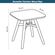 3 Mesa Infantil Pipa Rivatti 51 cm -Largura- Estrutura Monobloco em Polipropileno -PP- Menta Desenho Tecnico